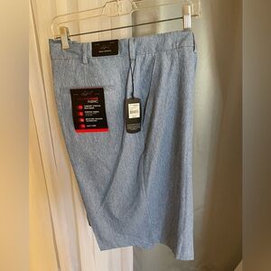 Greg Norman Collection Light Blue Flat Front Shorts